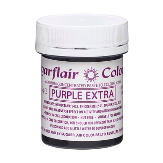 Sugarflair Colours gelová barva - extra fialová - Purple extra 42g