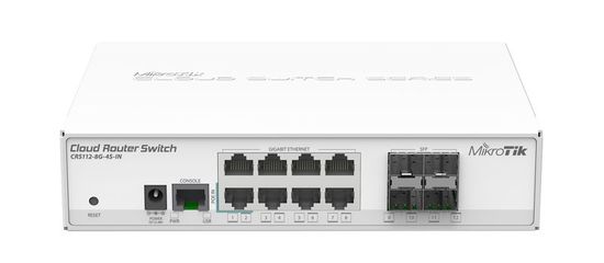 Mikrotik CRS112-8G-4S-IN,8port L3 desktop switch