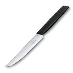Victorinox Stejkový nůž Swiss Modern, 12 cm, černý