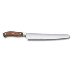 Victorinox Nůž na chleba Grand Maître, kovaný, vlnkované ostří, 26 cm, dřevo