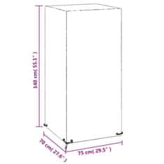 Petromila Plachty na zahradní židle 2 ks 8 oček 75 x 70 x 140 cm PE