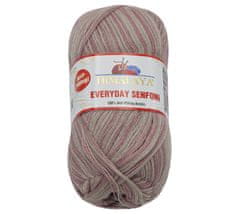 Himalaya Příze EVERYDAY SENFONi - 100g / 196 m - fialová, béžová