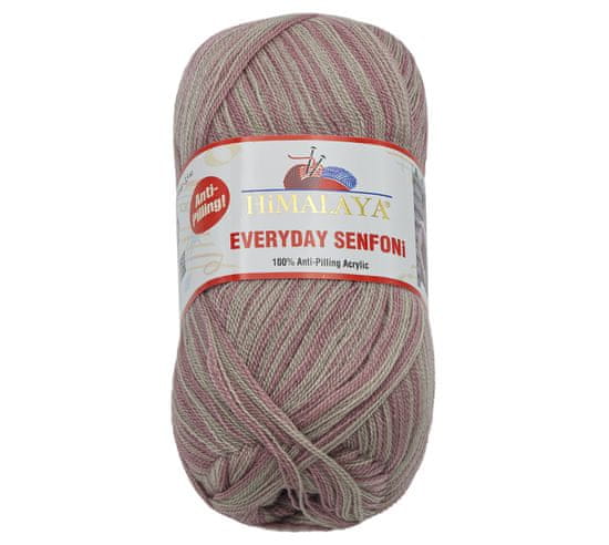 Himalaya Příze EVERYDAY SENFONi - 100g / 196 m - fialová, béžová