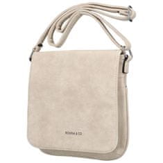 Romina & Co. Bags Dámské koženkové crossbody s klopou Debora, světle šédá