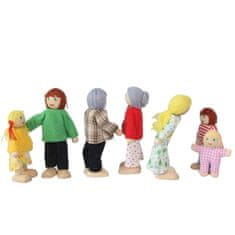HABARRI  Dřevěné panenky - 8 členná rodina