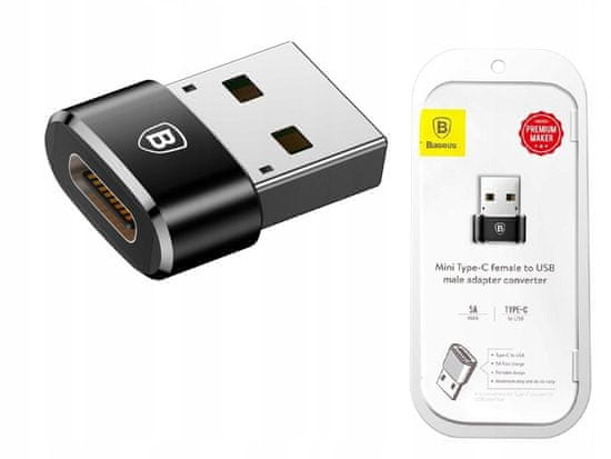 BASEUS Adaptér OTG, USB Type-C na USB typ B / 5A adaptér - Baseus