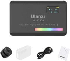 ULANZI LED lampa CRI 95+ AKU 31000 mAh / Ulanzi VL120 RGB