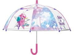 Perletti Deštník Jednorožec transparentní 65cm