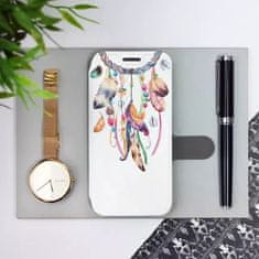 Mobiwear Flip pouzdro na mobil Motorola Moto G73 5G - M003S Lapač a barevná pírka