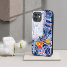 Mobiwear Prémiový lesklý kryt Glossy na mobil Xiaomi Redmi Note 13 4G - G037G - Modrá květena