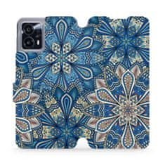 Mobiwear Flip pouzdro na mobil Motorola Moto G13 - V108P Modré mandala květy