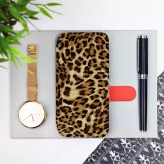 Mobiwear Flip pouzdro na mobil Motorola Moto G13 - VA33P Leopardí vzor