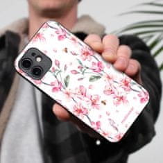 Mobiwear Prémiový lesklý kryt Glossy na mobil Apple iPhone 15 Plus - G033G - Růžové květy