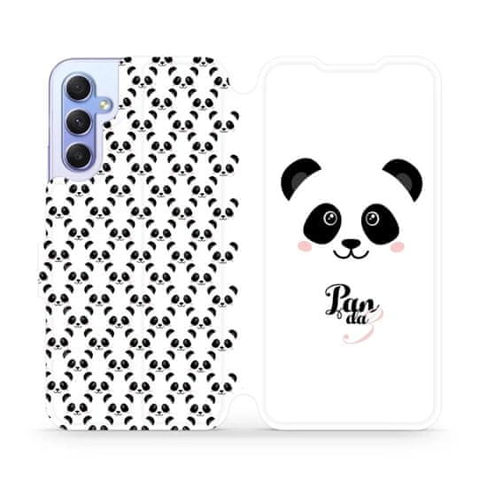 Mobiwear Flip pouzdro na mobil Samsung Galaxy A34 5G - M030P Panda Amálka