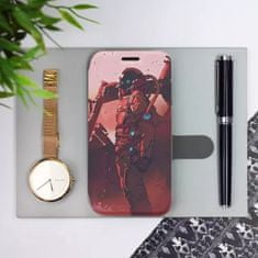 Mobiwear Flip pouzdro na mobil Motorola Moto G73 5G - MA09S Průzkumník s červeným vozítkem