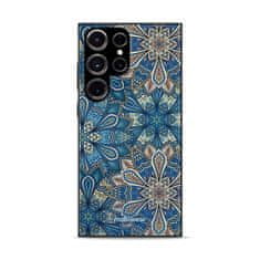 Mobiwear Lesklý kryt Glossy - Samsung Galaxy S23 Ultra - G038G - Modré mandala květy