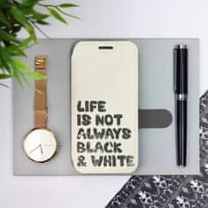 Mobiwear Flip pouzdro na mobil Motorola Moto G53 5G - M041S Panda - life is not