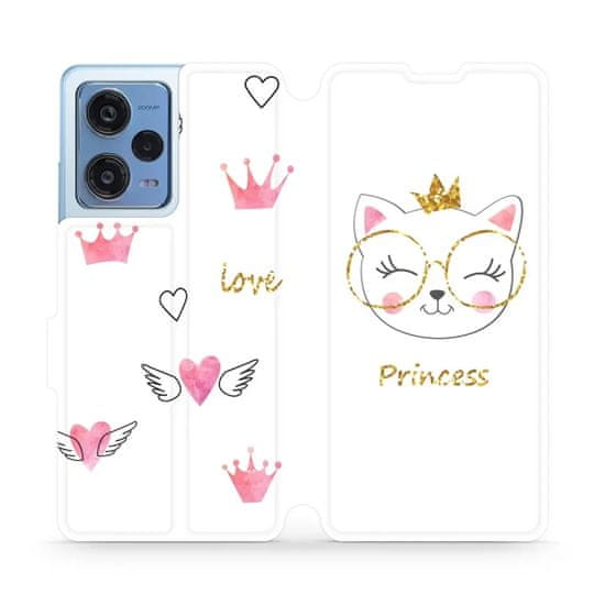 Mobiwear Flipové pouzdro na mobil Xiaomi Redmi Note 12 Pro 5G - MH03S Kočička princess