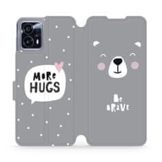 Mobiwear Flip pouzdro na mobil Motorola Moto G13 - MH06P Be brave - more hugs