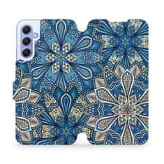 Mobiwear Knížkové flip pouzdro - Samsung Galaxy A34 5G - V108P Modré mandala květy