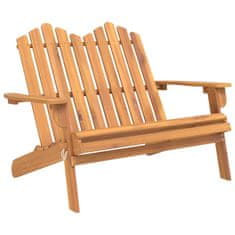 Vidaxl Zahradní lavice Adirondack 126 cm masivní akáciové dřevo