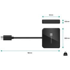 Connect IT USB Hub USB-C/ USB-C, HDMI, USB 3.0 - černý