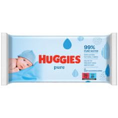 Huggies HUGGIES Single Pure Ubrousky vlhčené 56 ks