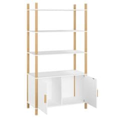 Vidaxl Skříň highboard bílá 80x40x153 cm ompozitní dřevo