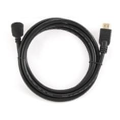 Gembird CABLEXPERT kabel HDMI - HDMI 1.4, 1.8m, stíněný, zlacené kontakty, 90° lomený