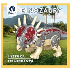 HABARRI Dinosauří bloky velké béžové - Triceratops