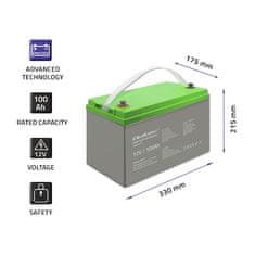 Qoltec Deep Cycle | 12V | 100Ah gelová baterie