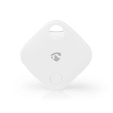 Nedis chytrý bezdrátový Bluetooth vyhledávač/lokátor klíčů do 40 m, podpora Apple ‘Find My’ App (BTTAG10WT)