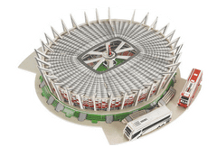 HABARRI Fotbalový stadion - NÁRODNÍ - Puzzle 3D 69 prvků 