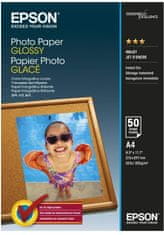 Epson Photo Paper Glossy, A4, 50 listů, 200g/m2, lesklý (C13S042539)