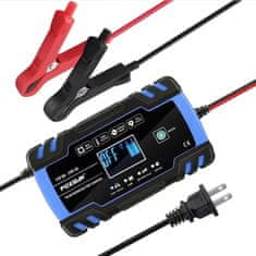 Nabíječka autobaterií FOXSUR,12V/24V 8Amp inteligentní automatická