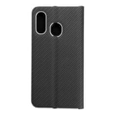 FORCELL Pouzdro / obal na Samsung Galaxy A40 černé - knížkové LUNA CARBON