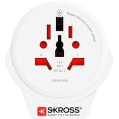 Skross cestovní adaptér Europe USB pro cizince v ČR, vč. 1x USB 2400mA PA30USB