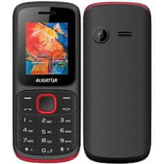 Aligator Mobilní telefon ALIGATOR D210 Dual SIM - černo/červený