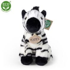 Rappa Plyšová zebra sedící 18 cm ECO-FRIENDLY