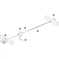 Kaxl Lanová dráha - mechanismus pro uchycení lana - na hranoly KAXL