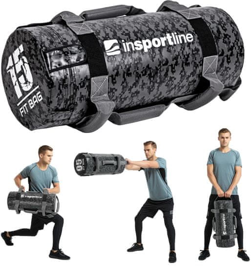 inSPORTline Posilovací vak s úchopy Fitbag Camu 15 kg