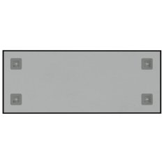 Vidaxl Nástěnná magnetická tabule černá 50 x 20 cm tvrzené sklo