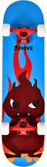 TWM skateboard Fire 79 x 19,7 cm modrý/červený/bílý