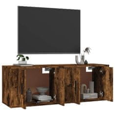 Greatstore Nástěnné TV skříňky 2 ks kouřový dub 57 x 34,5 x 40 cm