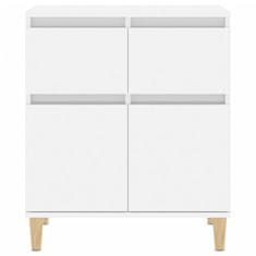 Greatstore Příborník bílý s vysokým leskem 60x35x70 cm kompozitní dřevo