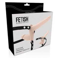 FETISH SUBMISSIVE Flesh Up vibrační připínací dildo