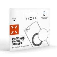 FIXED MagPlate - MagSafe nálepka, bílá Černá
