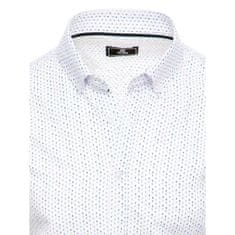 Dstreet Pánské tričko s krátkým rukávem W46 bílé kx1009 M