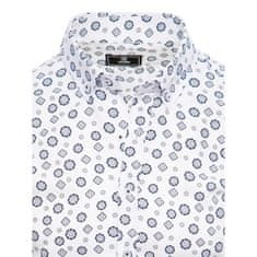 Dstreet Pánské tričko s krátkým rukávem W47 bílé kx1020 XL