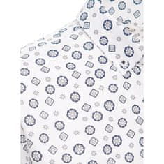Dstreet Pánské tričko s krátkým rukávem W47 bílé kx1020 XL